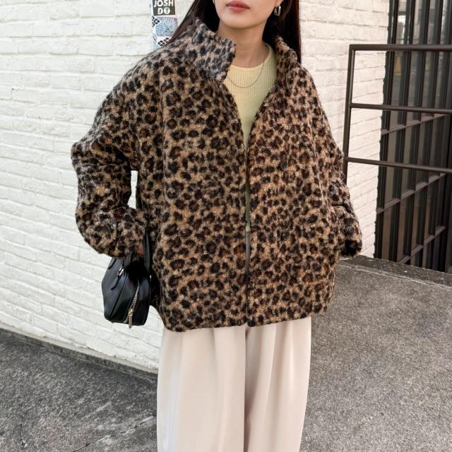 フレディエミュ（fredy emue）/ループシャギースタンドカラーコートの