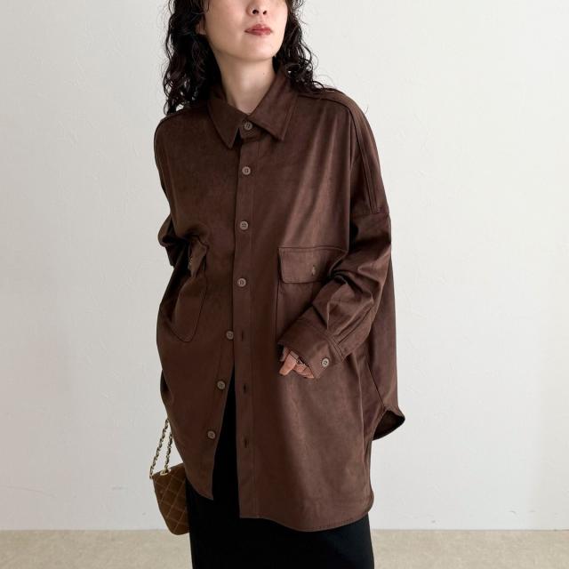 フレディエミュ（fredy emue）/【LANCER CLOTHING CORPORATION】OVER SHIRTS SUEDE NEW】フレディエミュ（fredy emue）/【LANCER CLOTHING CORPORATION