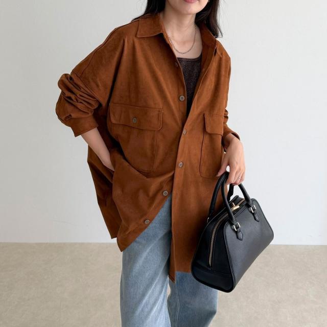 フレディエミュ（fredy emue）/【LANCER CLOTHING CORPORATION】OVER SHIRTS SUEDE