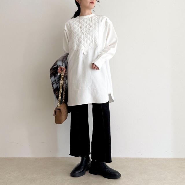 フレディエミュ（fredy emue）/キルティングチュニックブラウス フレディエミュ（fredy emue）/キルティングチュニックブラウスの通販