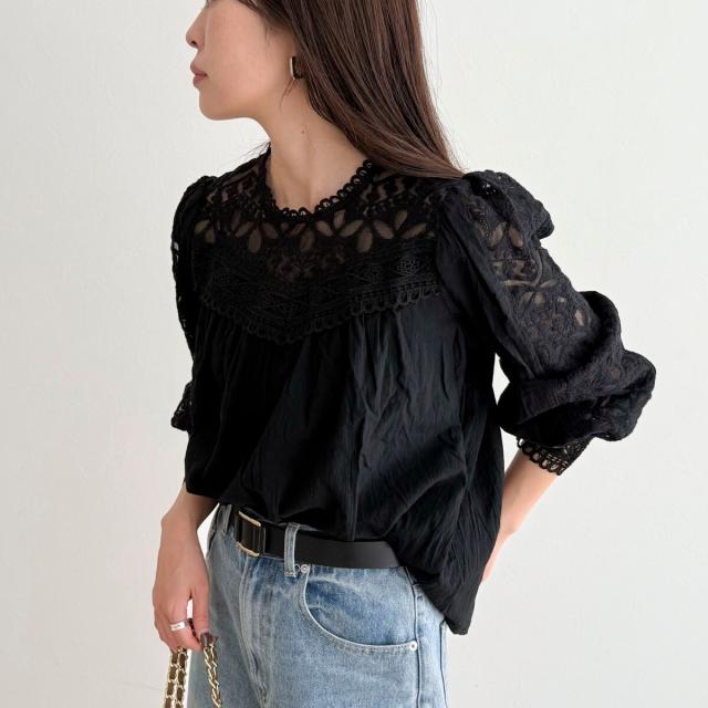 フレディエミュ（fredy emue）/【CHOKLATE PARIS/チョコレート パリ】レースブラウス