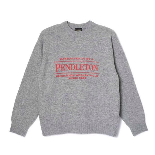 グロスター（GLOSTER）/【PENDLETON/ペンドルトン】 ロゴプリントクルーネックニット(7GG)