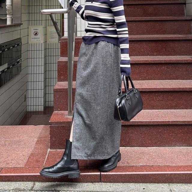 フレディエミュ（fredy emue）/《セットアップ対応》ツィードタイトスカート