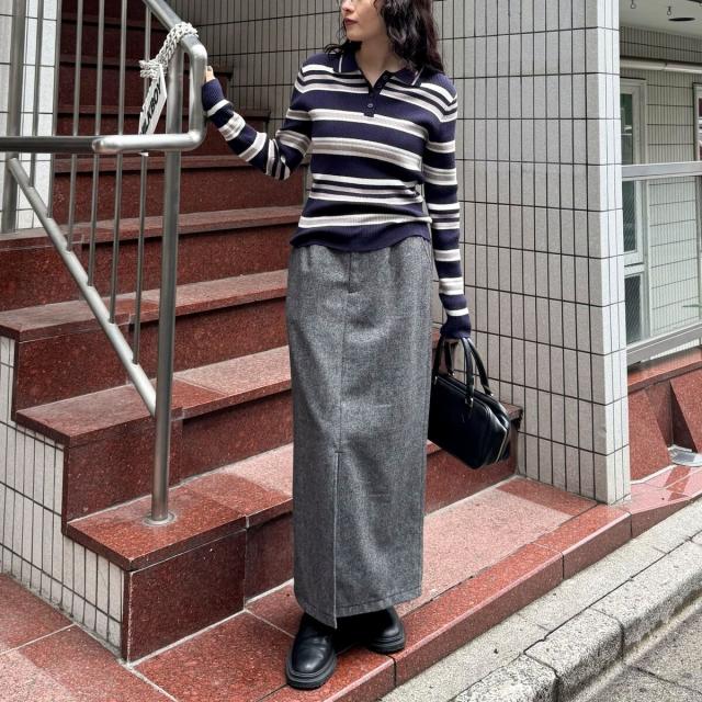 フレディエミュ（fredy emue）/《セットアップ対応》ツィードタイトスカート