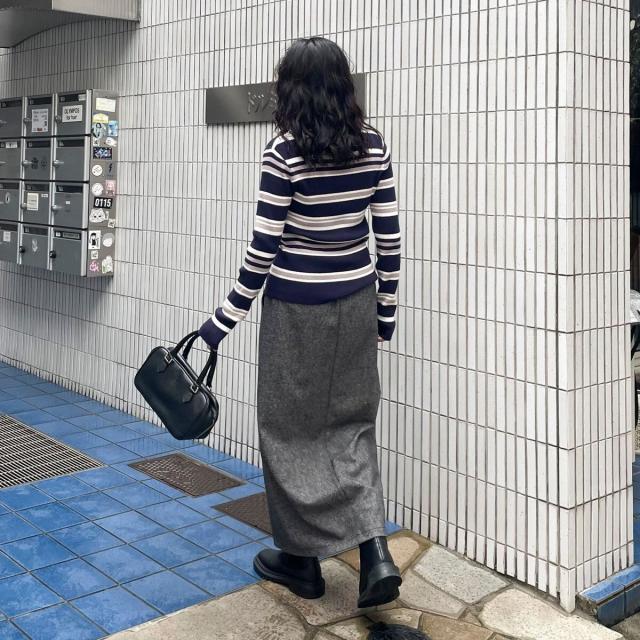 フレディエミュ（fredy emue）/《セットアップ対応》ツィードタイトスカート