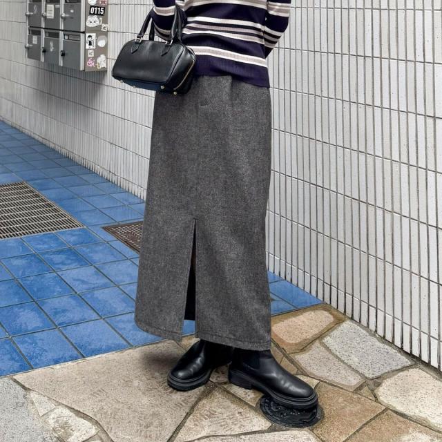 フレディエミュ（fredy emue）/《セットアップ対応》ツィードタイトスカート