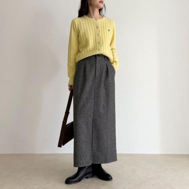 フレディエミュ（fredy emue）/《セットアップ対応》ツィードタイトスカート
