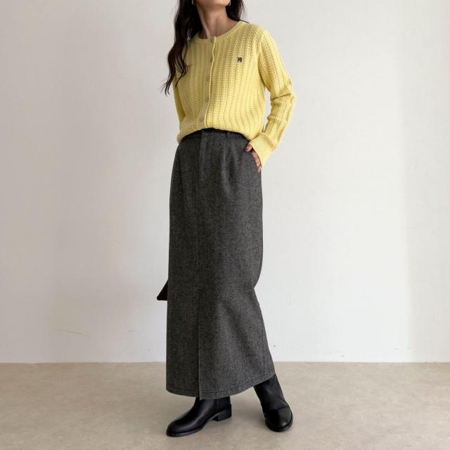 フレディエミュ（fredy emue）/《セットアップ対応》ツィードタイトスカート