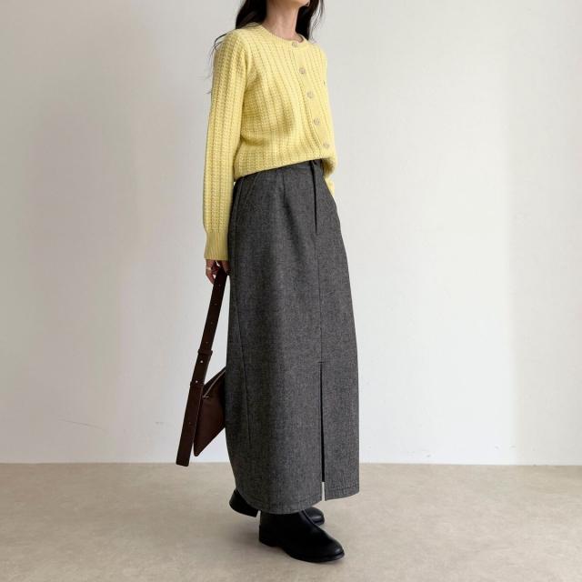 フレディエミュ（fredy emue）/《セットアップ対応》ツィードタイトスカート