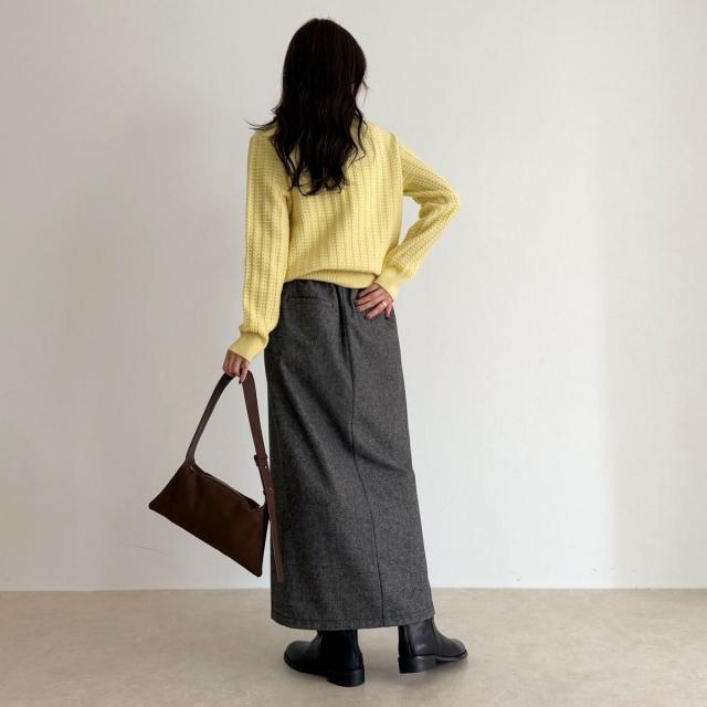 フレディエミュ（fredy emue）/《セットアップ対応》ツィードタイトスカート