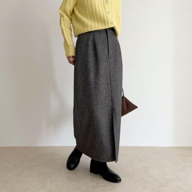 フレディエミュ（fredy emue）/《セットアップ対応》ツィードタイトスカート
