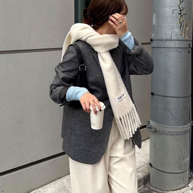 フレディエミュ（fredy emue）/《セットアップ対応》ツィードオーバージャケット