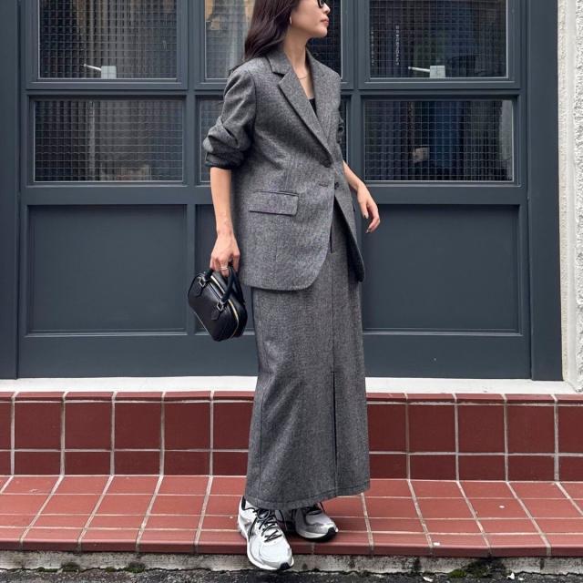 フレディエミュ（fredy emue）/《セットアップ対応》ツィードオーバージャケット