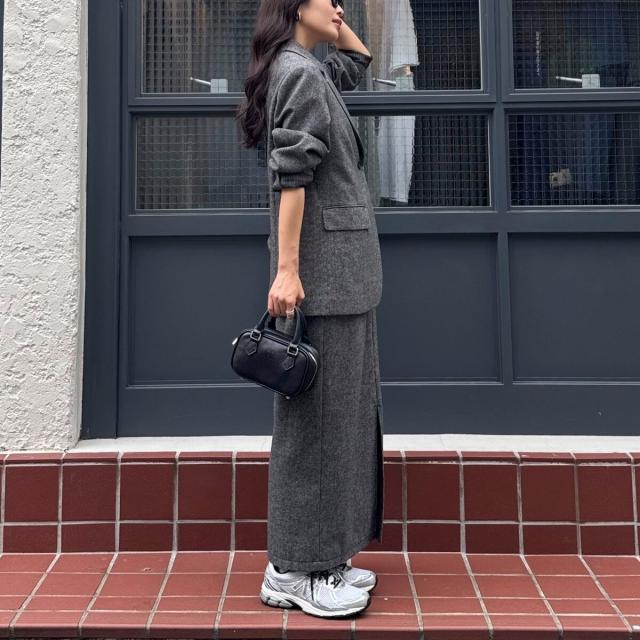 フレディエミュ（fredy emue）/《セットアップ対応》ツィードオーバージャケット