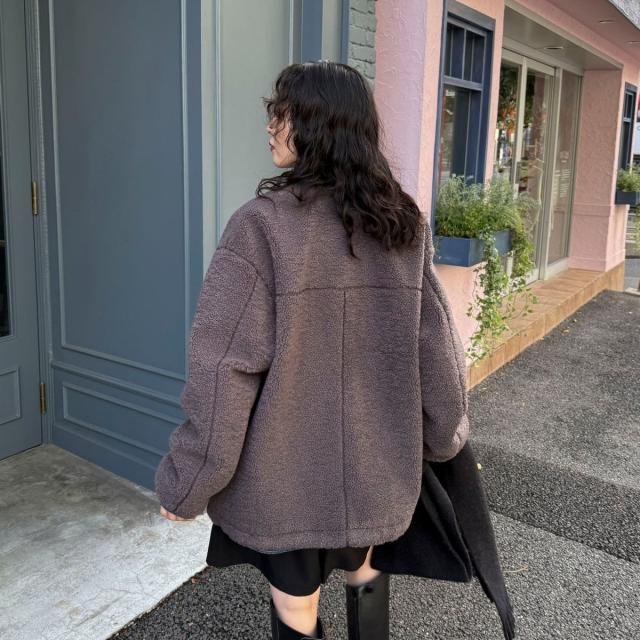 フレディエミュ（fredy emue）/《防風》ボアノーカラーブルゾン