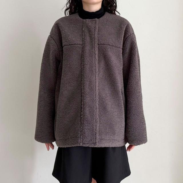 フレディエミュ（fredy emue）/《防風》ボアノーカラーブルゾン