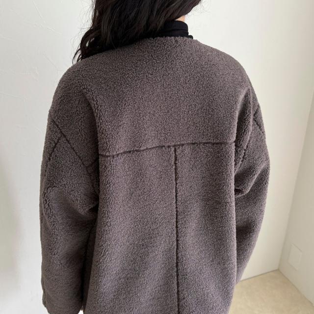 フレディエミュ（fredy emue）/《防風》ボアノーカラーブルゾン