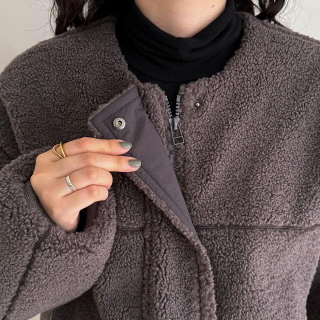 フレディエミュ（fredy emue）/《防風》ボアノーカラーブルゾン