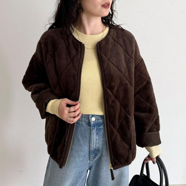 フレディエミュ（fredy emue）/ファーキルトジップコート