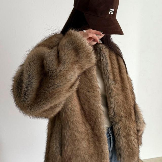 フレディエミュ（fredy emue）/《WEB限定》【HAVELESS/ハブレス】BLAIRマフラ付きファーコート