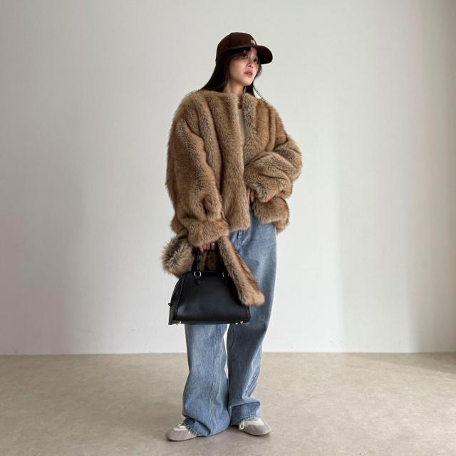 フレディエミュ（fredy emue）/《WEB限定》【HAVELESS/ハブレス】BLAIRマフラ付きファーコート