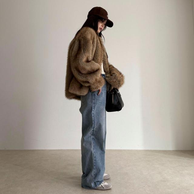 フレディエミュ（fredy emue）/《WEB限定》【HAVELESS/ハブレス】BLAIRマフラ付きファーコート