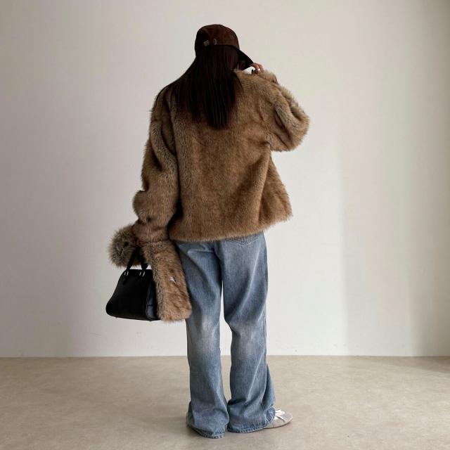 フレディエミュ（fredy emue）/《WEB限定》【HAVELESS/ハブレス】BLAIRマフラ付きファーコート