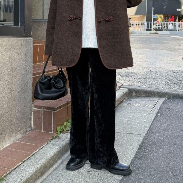 フレディエミュ（fredy emue）/モールストレッチフレアーパンツ