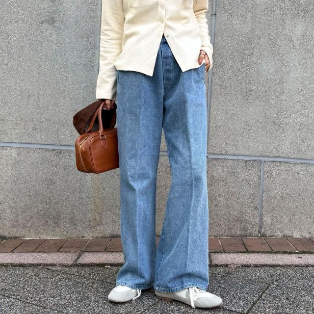 フレディエミュ（fredy emue）/フレアーデニムイージーパンツ