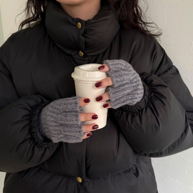 フレディエミュ（fredy emue）/【William Brunton】カシミヤリブフィンガーレスグローブ