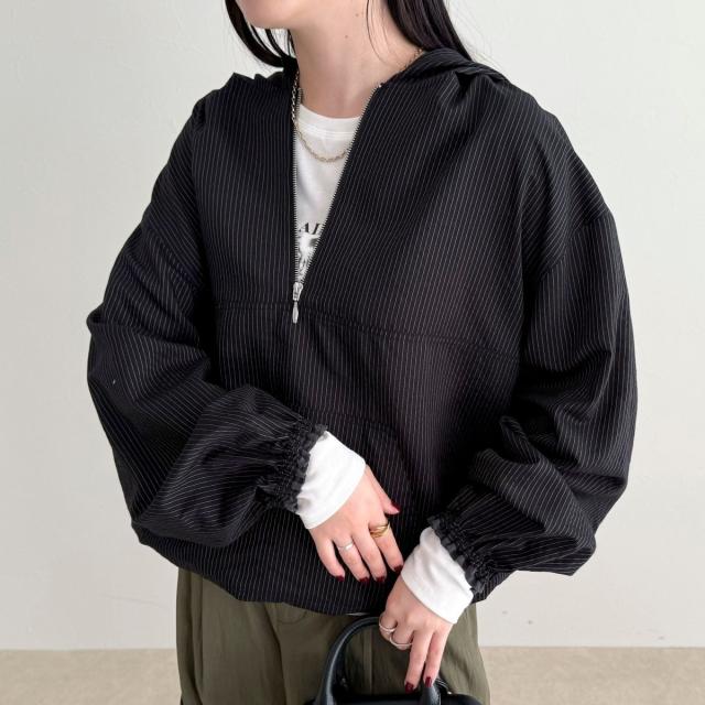 まとめ売り フレディエミュ（fredy emue）/ストライプアノラックシャツブルゾン