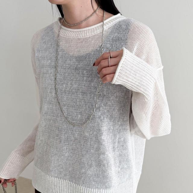 フレディエミュ（fredy emue）/LINEN100ニットプルオーバー 7,656円