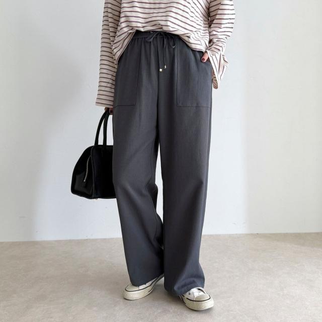 フレディエミュ（fredy emue）/【新色登場】〈接触冷感×UVカット/マルチ機能〉ドライオックスセミワイドイージーパンツ_3