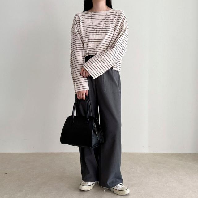 フレディエミュ（fredy emue）/【新色登場】〈接触冷感×UVカット/マルチ機能〉ドライオックスセミワイドイージーパンツ_4