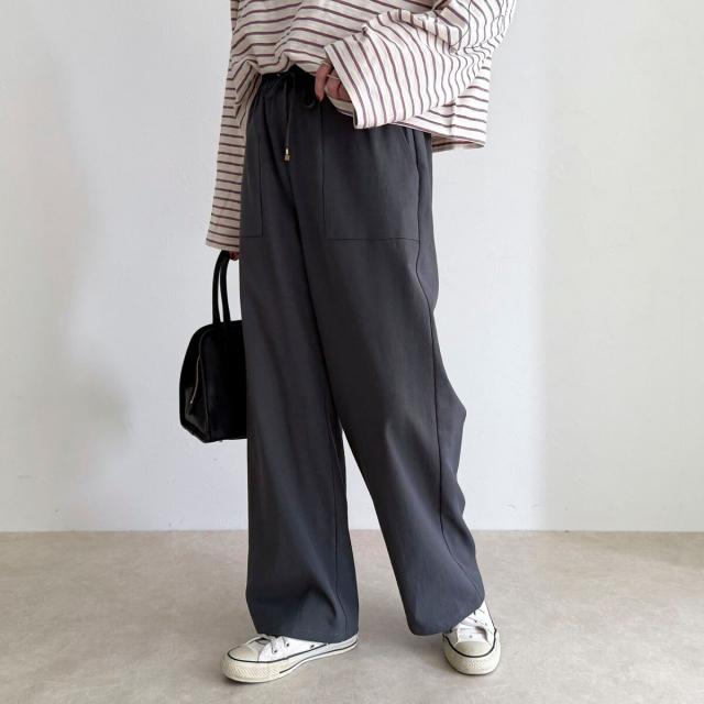 フレディエミュ（fredy emue）/【新色登場】〈接触冷感×UVカット/マルチ機能〉ドライオックスセミワイドイージーパンツ_10