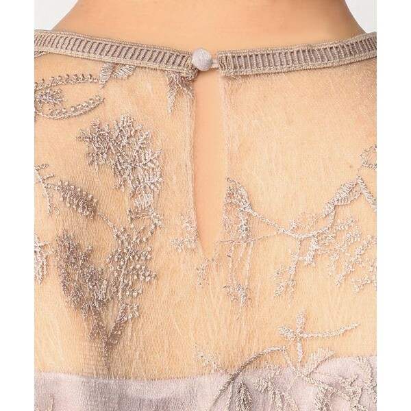 新品未使用♡ドリードール 花柄幾何学模様レースワンピースドレス セミフォーマル ドリードール（Dorry Doll）/花柄幾何学模様レース ミモレ丈