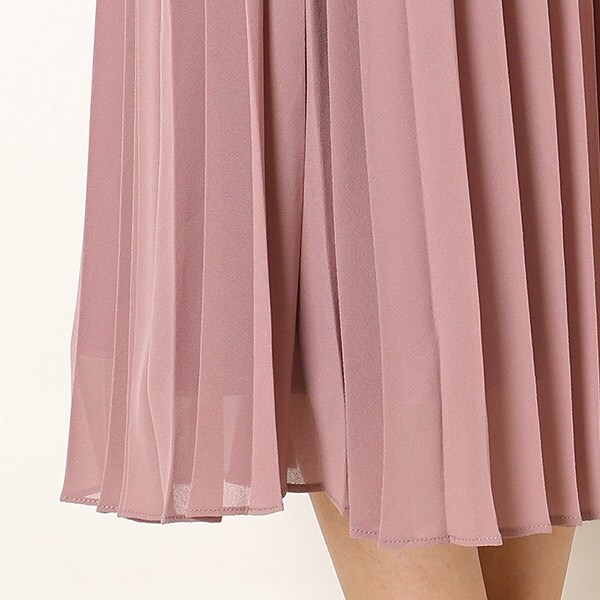 リュクス ブリュレ（Luxe brille）/袖口リブ編みニット ハイカラー