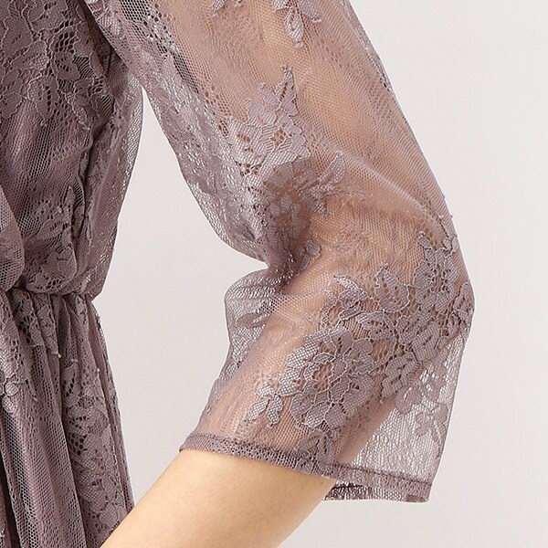 リュクス　ブリュレ（Luxe brille）/Luxe brille デコルテシアー総レースL/Gワンピースドレス《WEB限定》