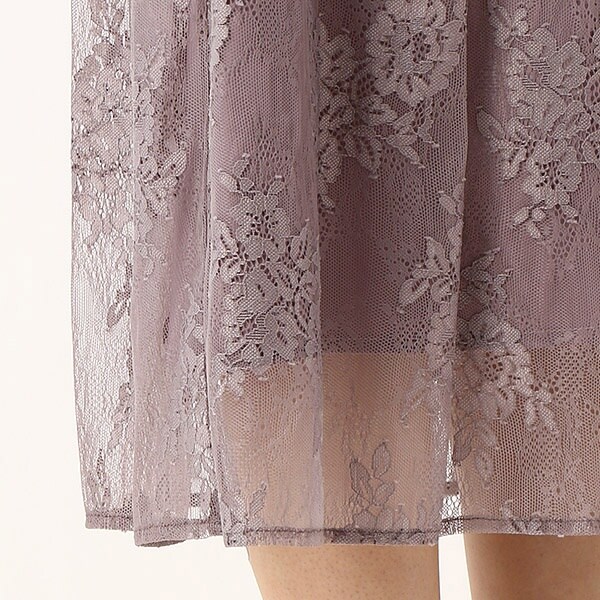 リュクス　ブリュレ（Luxe brille）/Luxe brille デコルテシアー総レースL/Gワンピースドレス《WEB限定》