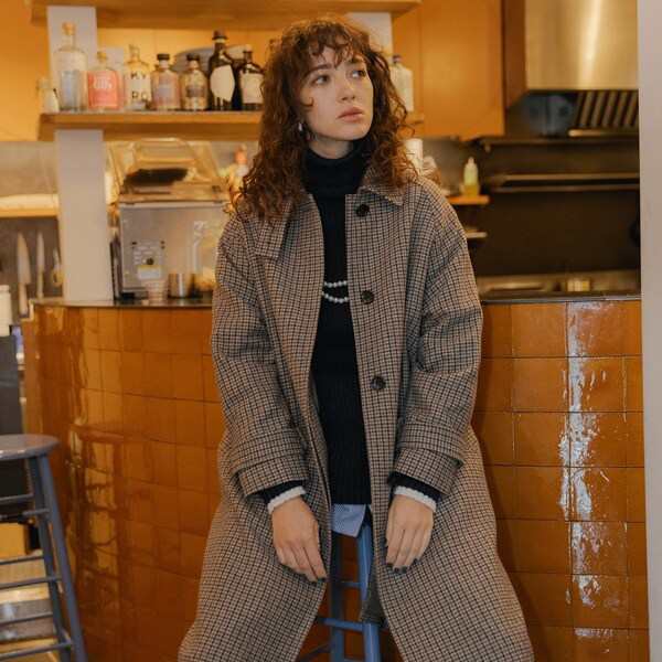 ドゥ アルシーヴ DOUX ARCHIVES ロングステンカラーコート