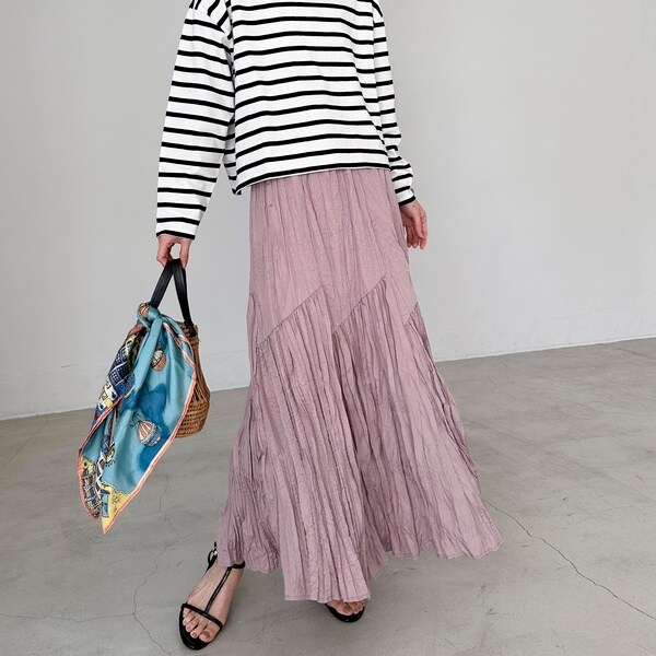 ドゥ アルシーヴ（Doux archives）/ワッシャーフレアスカートの通販は 8,217円