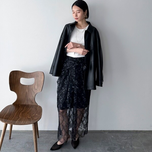 ドゥ アルシーヴ（Doux archives）/【YOLO】Lace Skirt