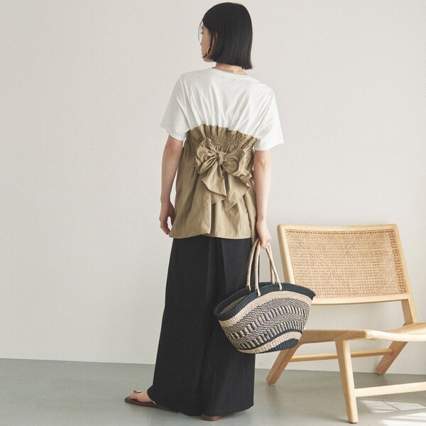 ドゥ アルシーヴ（Doux archives）/カットドッキングペプラムトップス