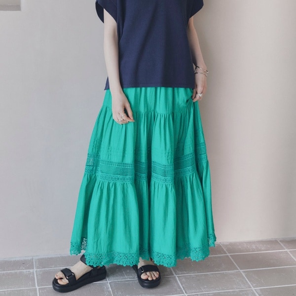 ドゥ アルシーヴ（Doux archives）/レースティアードスカート