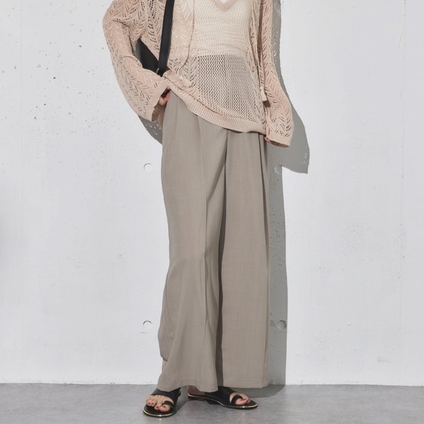 ドゥ アルシーヴ（Doux archives）/リネンライク２タックワイドパンツ ドゥ アルシーヴ（Doux archives）/リネンライク2タックワイドパンツ