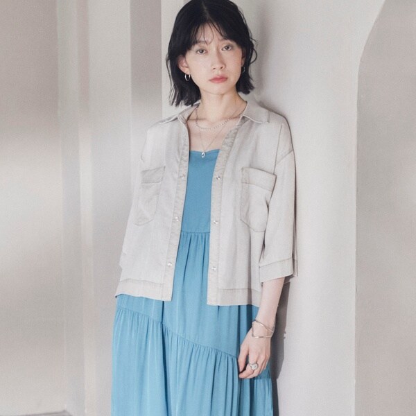 ドゥ アルシーヴ（Doux archives）/バイオウォッシュ加工ショート