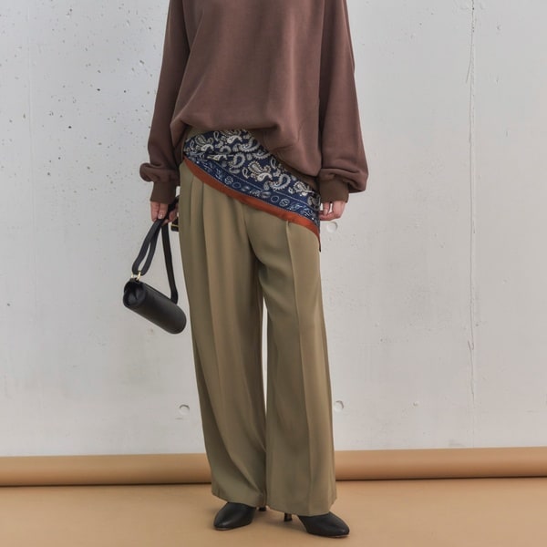 ドゥ アルシーヴ（Doux archives）/２タックイージーパンツ