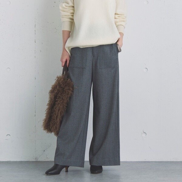 ドゥ アルシーヴ（Doux archives）/ソフトフランネルベイカーパンツ