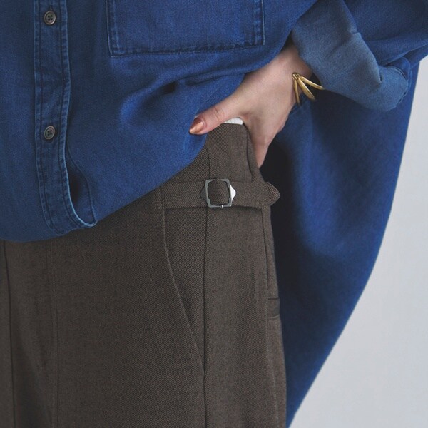 ドゥ アルシーヴ（Doux archives）/ソフトフランネルベイカーパンツの