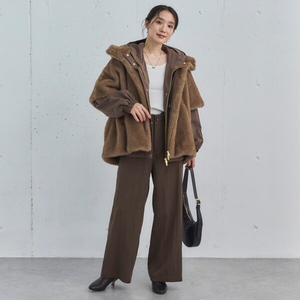 ドゥ アルシーヴ（Doux archives）/ミンクファーライクフーディーベスト